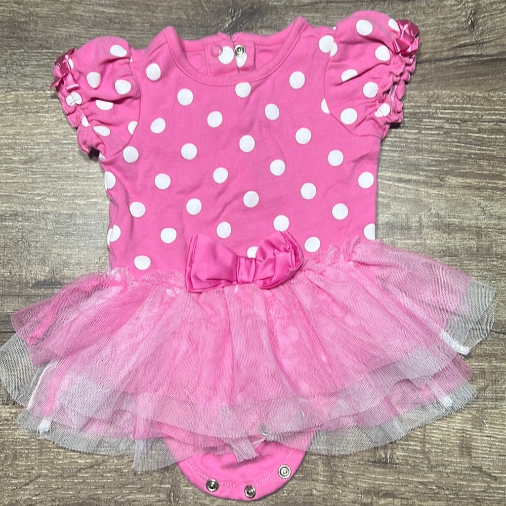 3-6 month Disney baby onesie with tutu